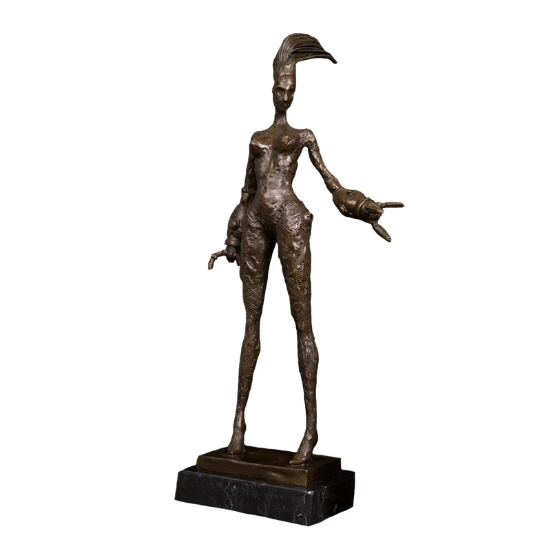 

Ivorique DS-485 Abstract Anime Character Statue Bronze Modern Art Crafts Sculpture Figurine Gallery Decoration