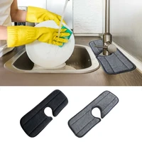 kitchen faucet absorbent mat microfiber faucet splash catcher clothsink splash guardwater drying pads behind faucet 2 colors