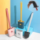 Щетка для унитаза, силиконовая, с держателем