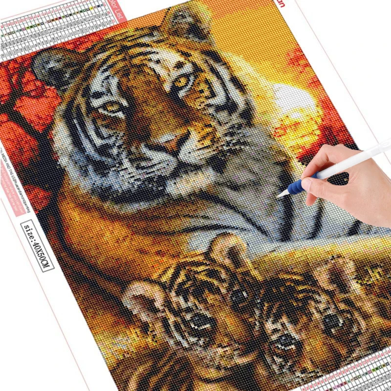 Алмазная живопись сделай сам ремесла алмазная вышивка животное картина домашний