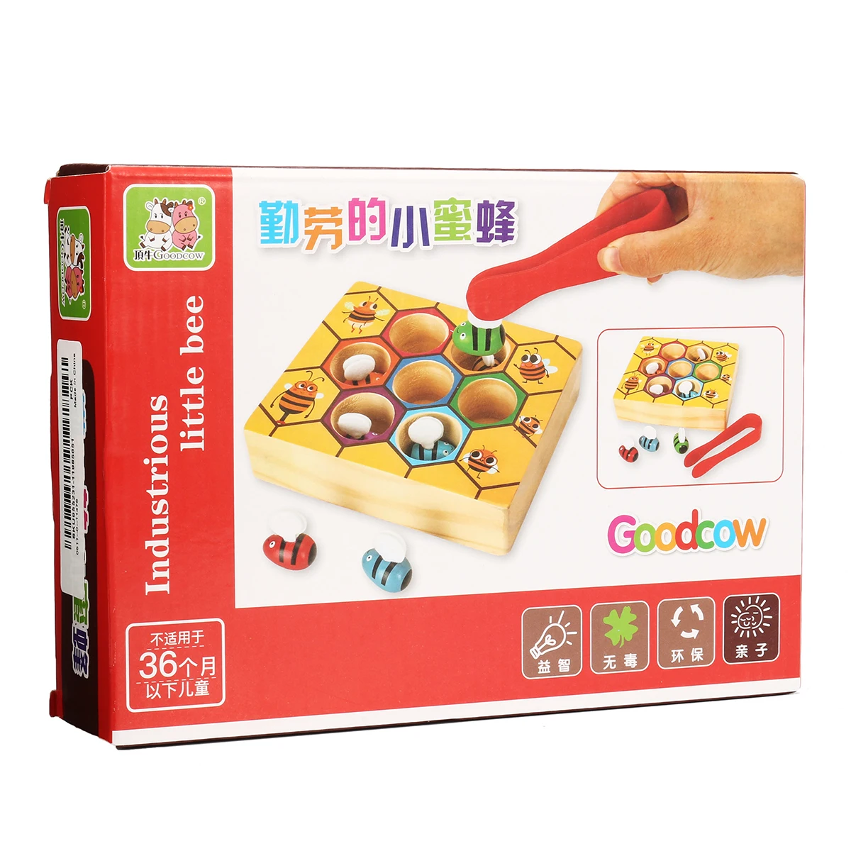 Улей Монтессори деревянные игрушки детские Пчёлы Зажимная память тренировочная