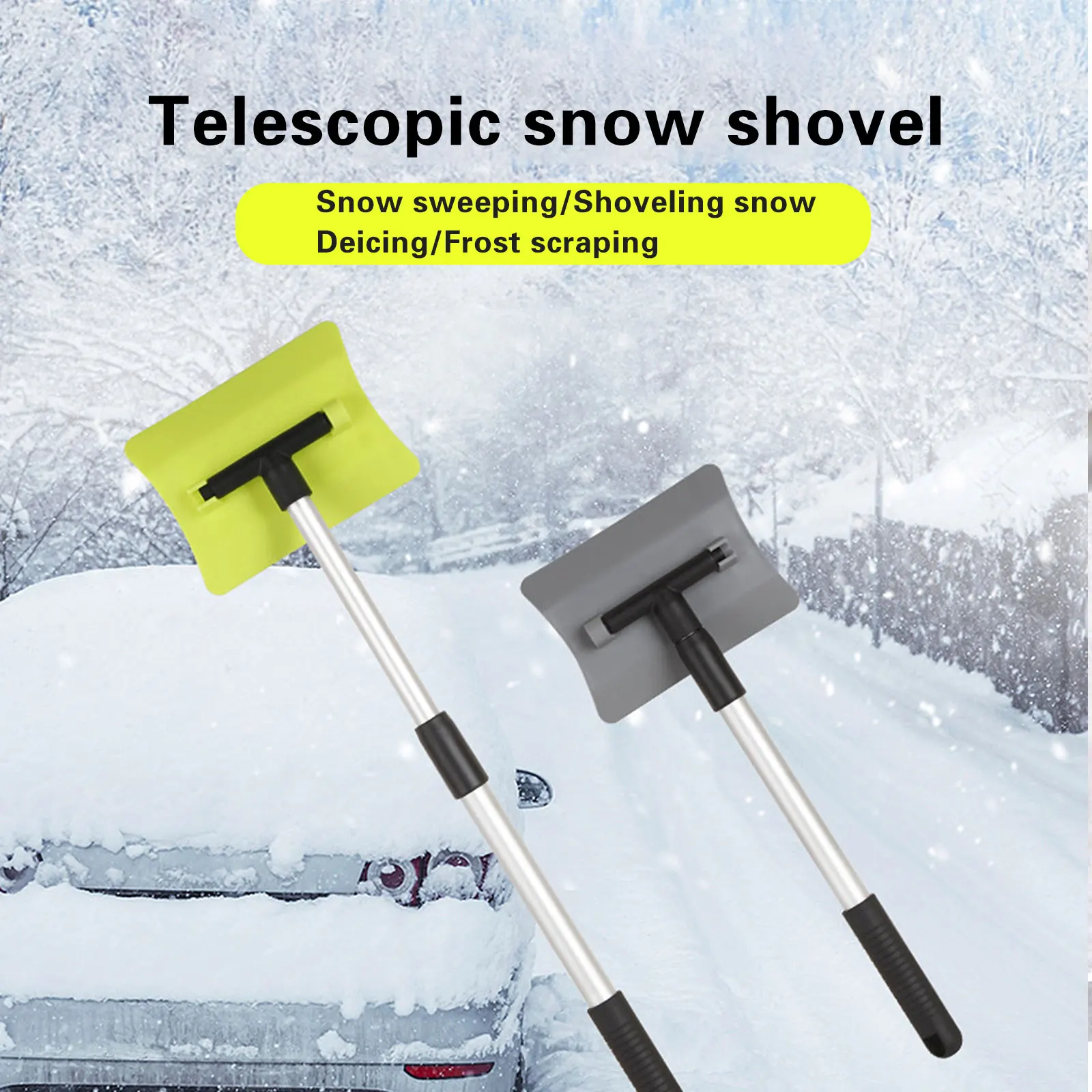 

Телескопическая щетка для удаления снега на ветровом стекле