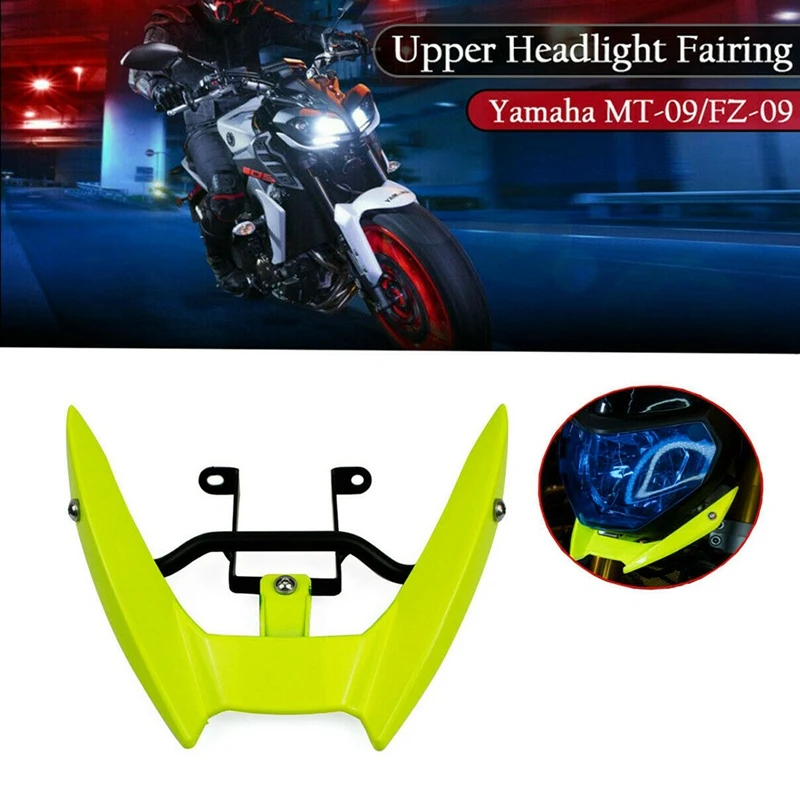 

Motorcycle Front Upper Headlight Fairing Stay Bracket for Yamaha MT 09 FZ-09 2014-2016 MT09 FZ09 Fluorescent Yellow