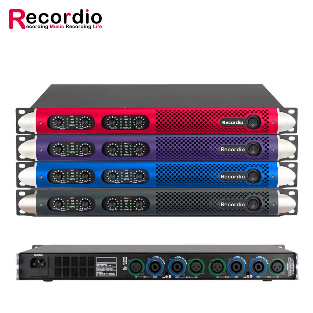 GAP-D2400 Professional 600W * 4 усилитель мощности 1U класса d, цифровой усилитель мощности