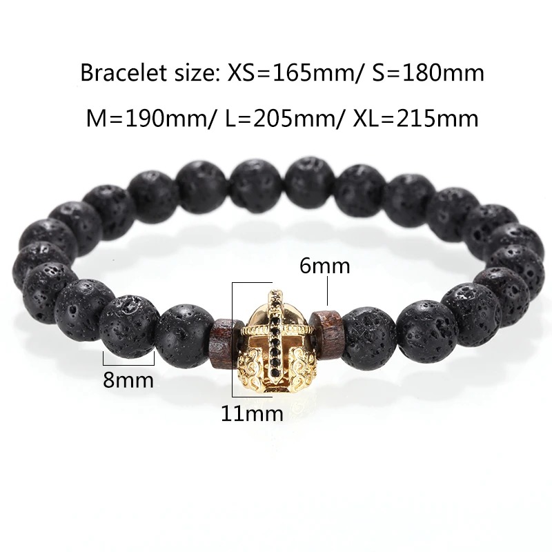 Stone bracelet/men/for women/natural/lava/yoga/bracelet homme luxury crown beads bracelets femme mens jewelry pulseras hombre | Украшения и