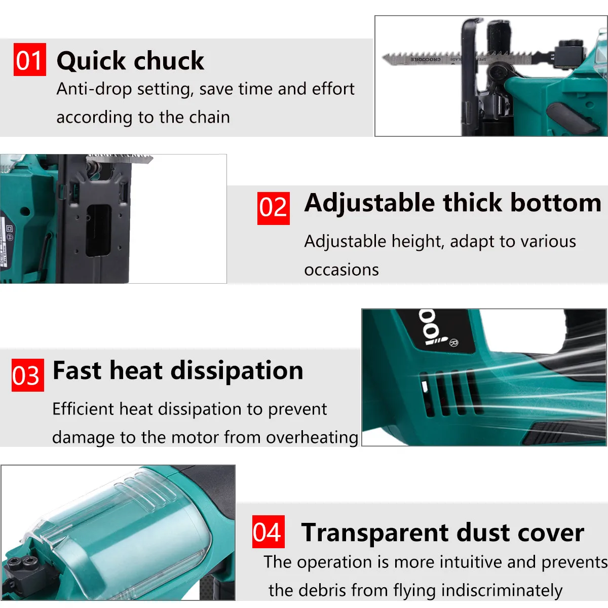 Беспроводная лобзик 21 в с регулируемой скоростью портативная