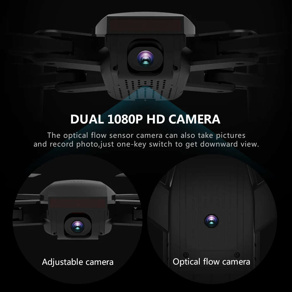 720 p/1080 p 3D флип WiFi FPV 3 7 V 1000 mAh камера селфи видеодрон в режиме реального времени