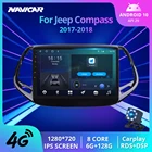Автомагнитола 2DIN, Android 10, для Jeep Compass 2017 2018, GPS-навигация, стереоприемник, автомобильное радио, автомобильный мультимедийный плеер, без DVD
