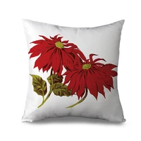 popular floral pattern printed cushion cover vintage flowers printed pillowcase waist throw pillows cover home decor pillow case