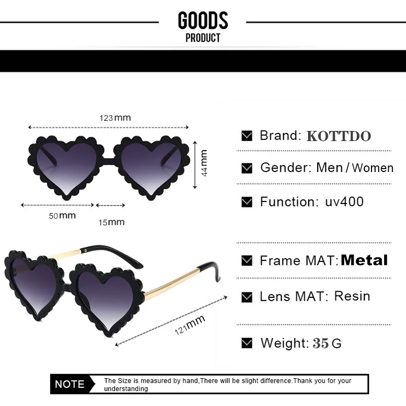 

KOTTDO Heart Plastic Kids Sunglasses Children Fashion Vintage Gradient Sunglass Girls Boys Designer Sun Glasses UV400 Gafas