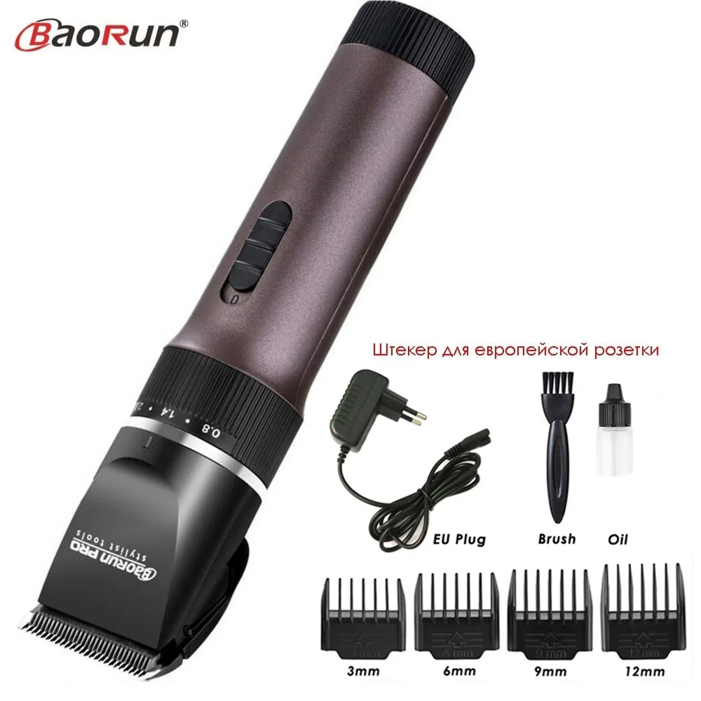 Профессиональная электрическая машинка для стрижки волос BaoRun Аккумуляторный