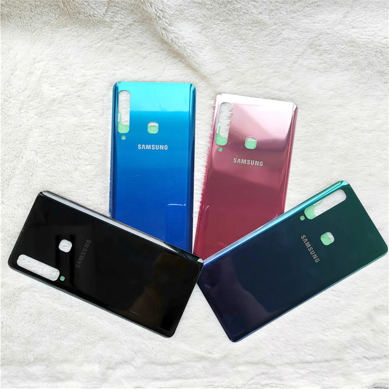 

Samsung galaxy A9 2018 A9S Case original 3D glass battery back case protective replacement cover real back door adhesive sticker