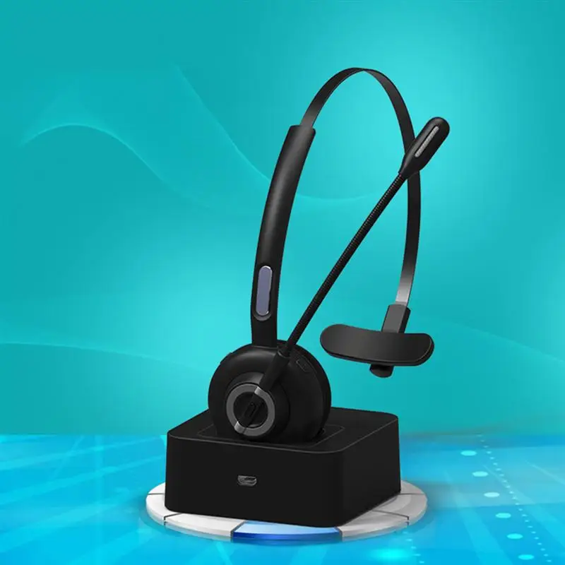 

1 set of Noise Reduction Headset Wireless Headphone Computer Working Headset