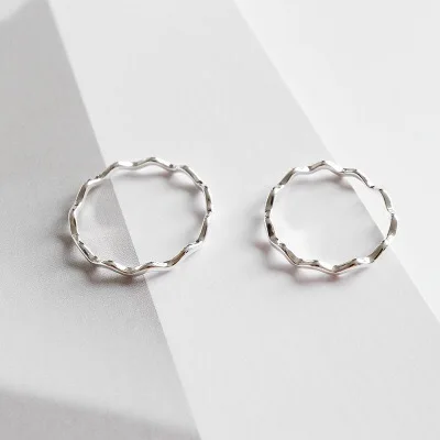 

Реальные 925 стерлингового серебра волна кольцо для женщин моды милые ювелирные украшения 2020 минималистский аксессуары подарок