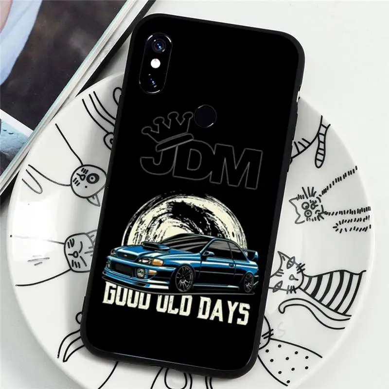 

JDM cartoon Racing car pattern luxury Phone Case coque For Xiaomi Redmi note 7 8 9 t k30 max3 9 s 10 pro lite