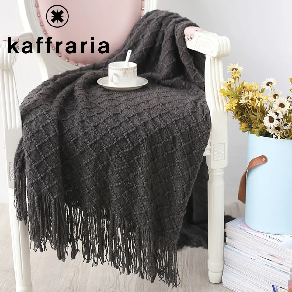 Одеяло покрывало для дивана кровати вязаное одеяло постельное белье чехол