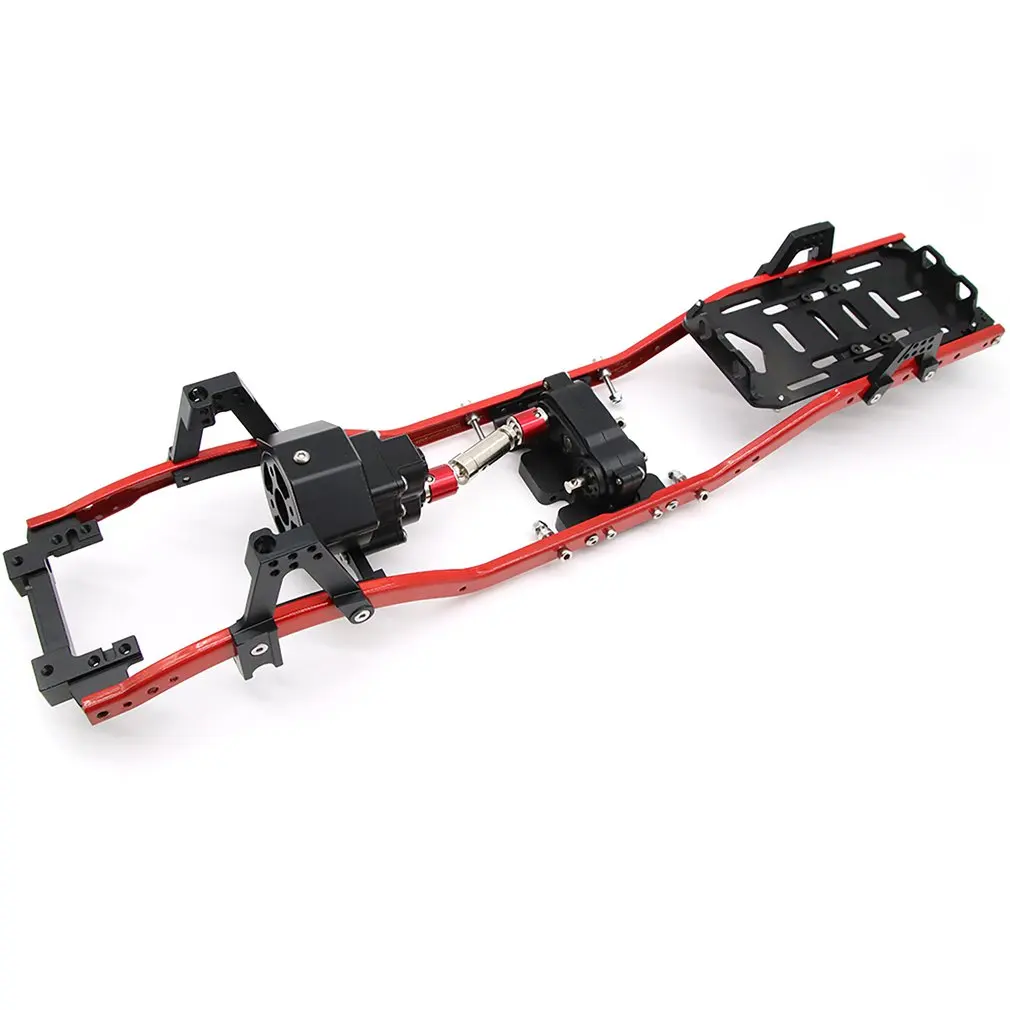 

L003 Cutting Free Front Wave Box Half Frame For Rc Axial Scx10 Metal Chassis Frame With Front Gearbox For Body Shell