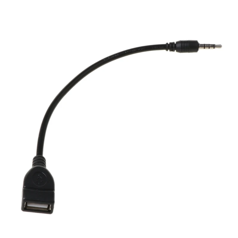 Кабель преобразователь со штекером AUX 3 5 мм на гнездо USB 2 0 для автомобиля MP3|Кабели