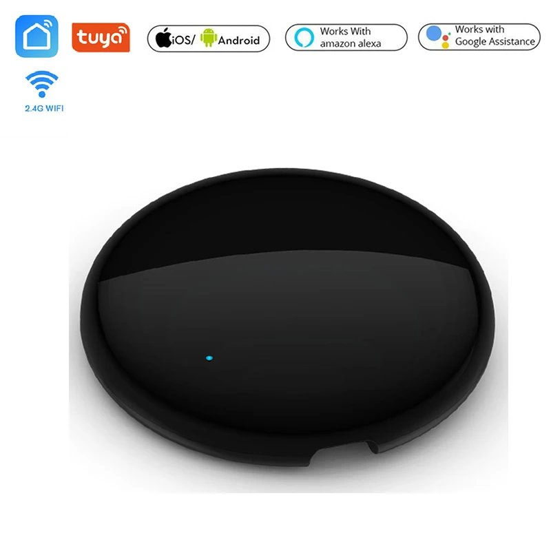 

WiFi-IR Remote IR Control Hub Wi-Fi 2.4Ghz Enabled Infrared Universal Remote Controller for Air Conditioner Tuya Smart Life APP