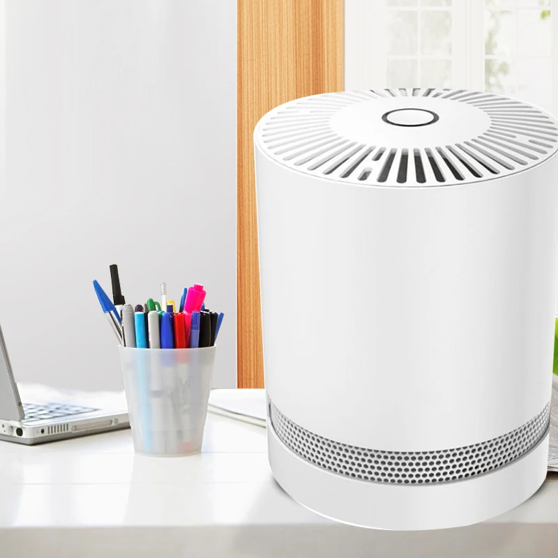 

Top Deals Smart Desktop Push-Button Air Purifier In Addition to Formaldehyde Smog PM2.5 Portable Mute Air Purifier US Plug