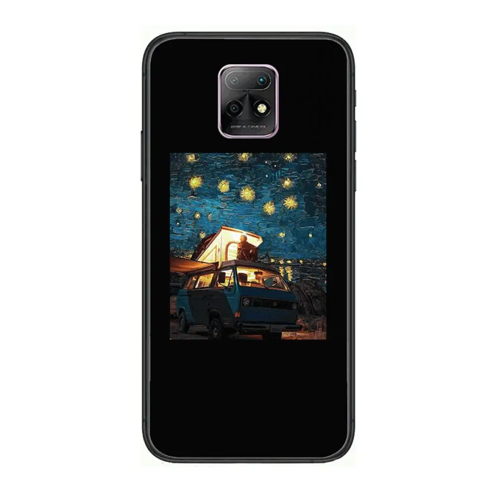 

Van Gogh Mona Lisa Art For Phone Case For XiaoMi Redmi 10X 9 8 7 6 5 A Pro S2 K20 T 5G Y1 Anime Black Cover Silicone Back Prett