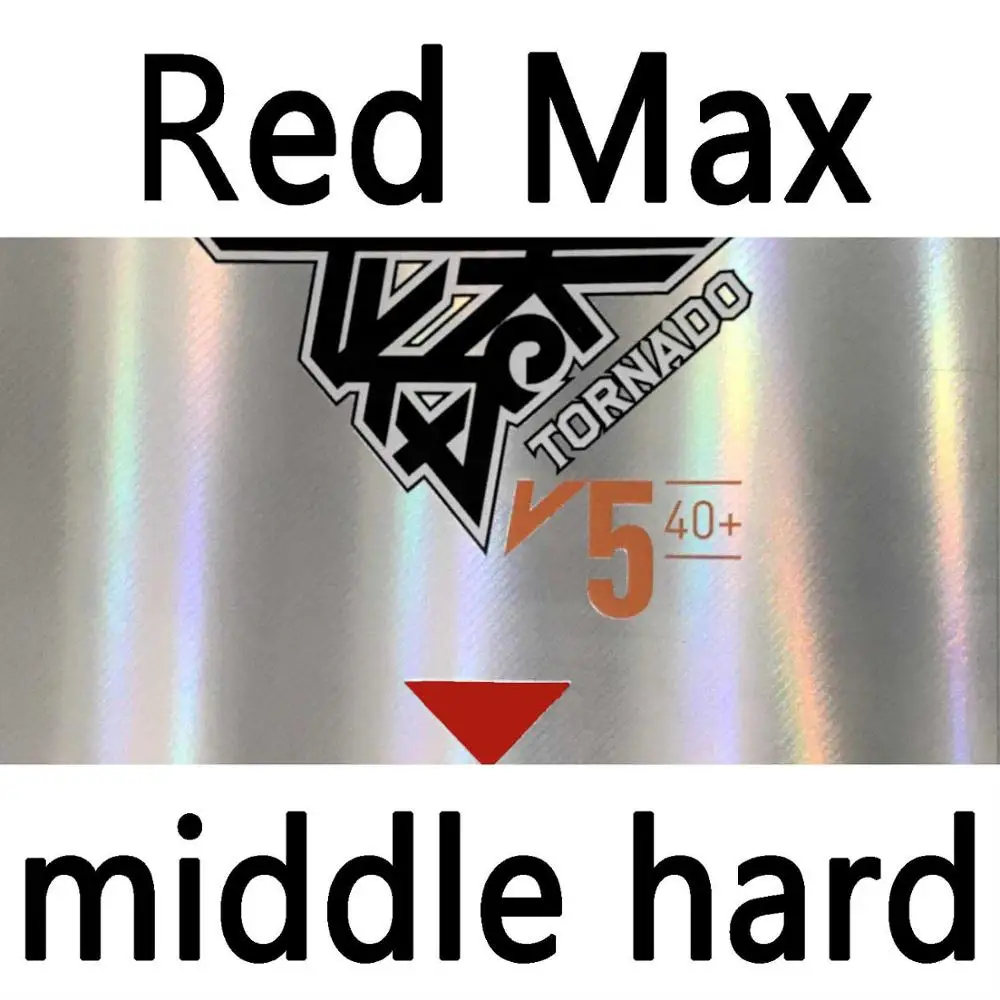 Red MAX Реактор Настольный теннисный резиновый Торнадо V5 40+ липкая петля с бугорками с губкой для пинг-понга tenis de mesa - Цвет: Red MAX