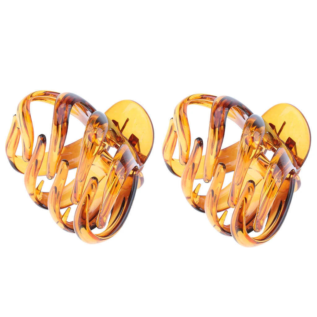

2x Hair Claw Clips Large Grip Thick Hair Octopus Jaw Clip for Women Ladies