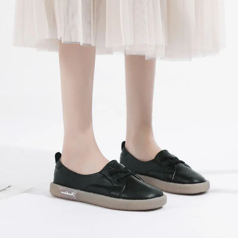 Женские туфли на плоской подошве Коллекция 2020 года Тонкие Туфли оксфорды