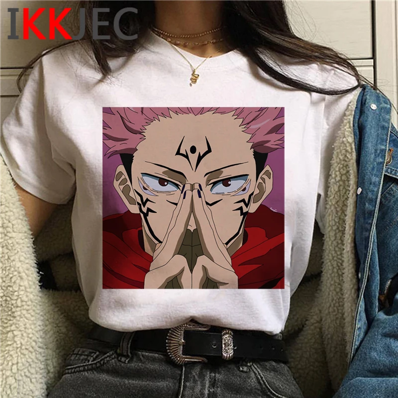 

Jujutsu Kaisen tshirt male vintage 2021 print top tees aesthetic