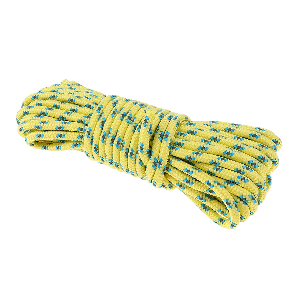 Light Yellow 10m 0," высокопрочный направляющий шнур для светоотражающего тента Guyline Canopy Cord аксессуары для кемпинга 32,8фт/65,6фт/164фт - Цвет: Light Yellow 10m