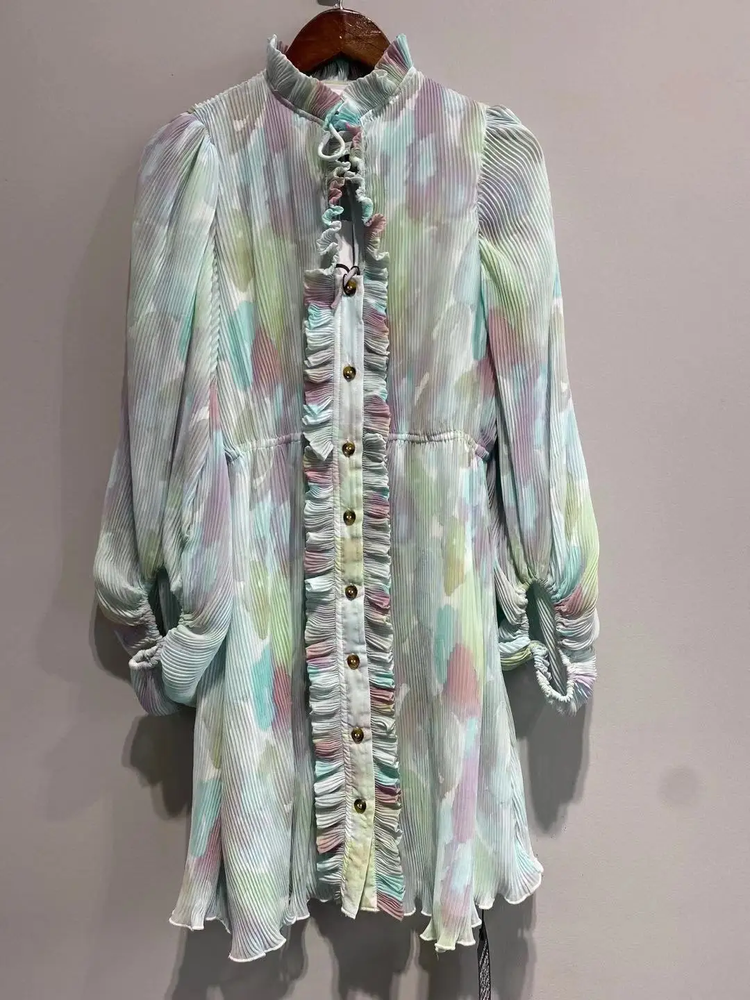 

2021 Early Spring New Product Women Dress French Retro Puff Sleeve White Inner Dress Super Fairy Temperament Women's Clothing