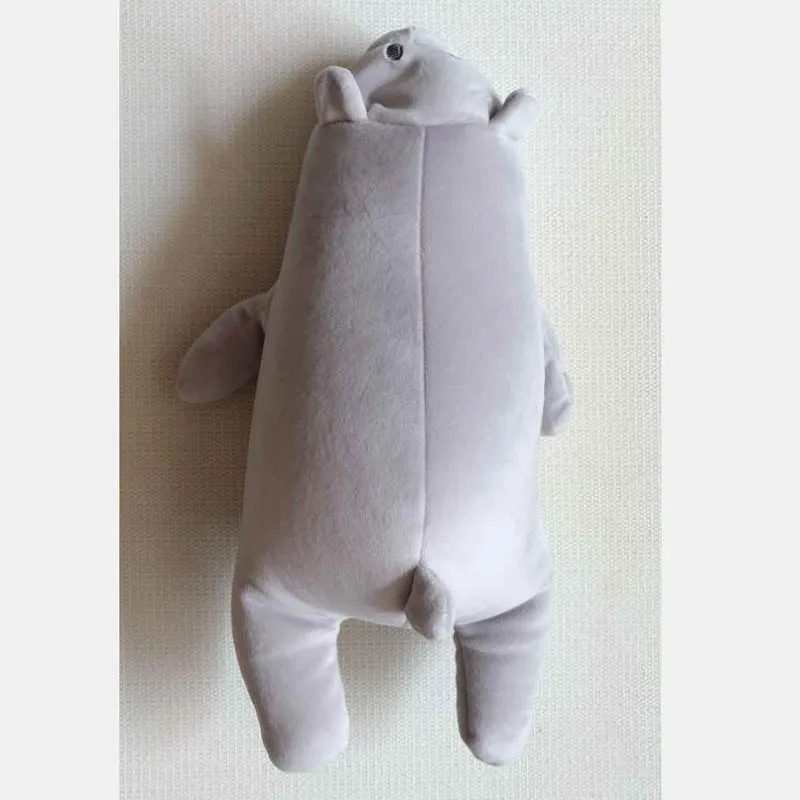 Grey Polar Bear Деформируемые u-образные дорожные подушки для самолета пингвинов, подушка, плюшевая игрушка, подушка для шеи, для автомобиля, офиса, для сна, подголовник, Nackenkissen - Цвет: Grey Polar Bear