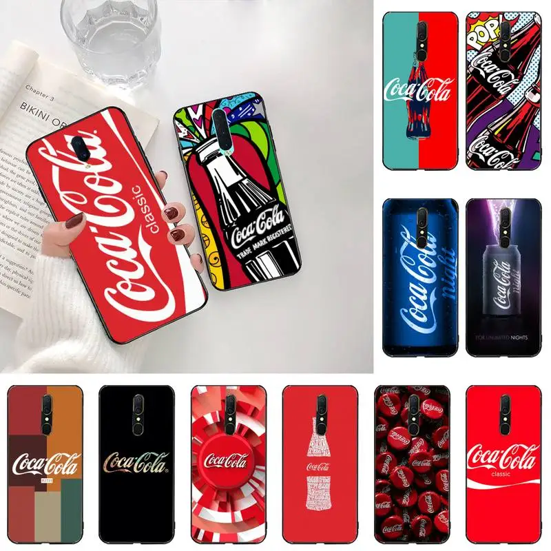 Лидер продаж дизайнерские чехлы для телефонов с рисунком напитка колы Oppo A5 A9 2020
