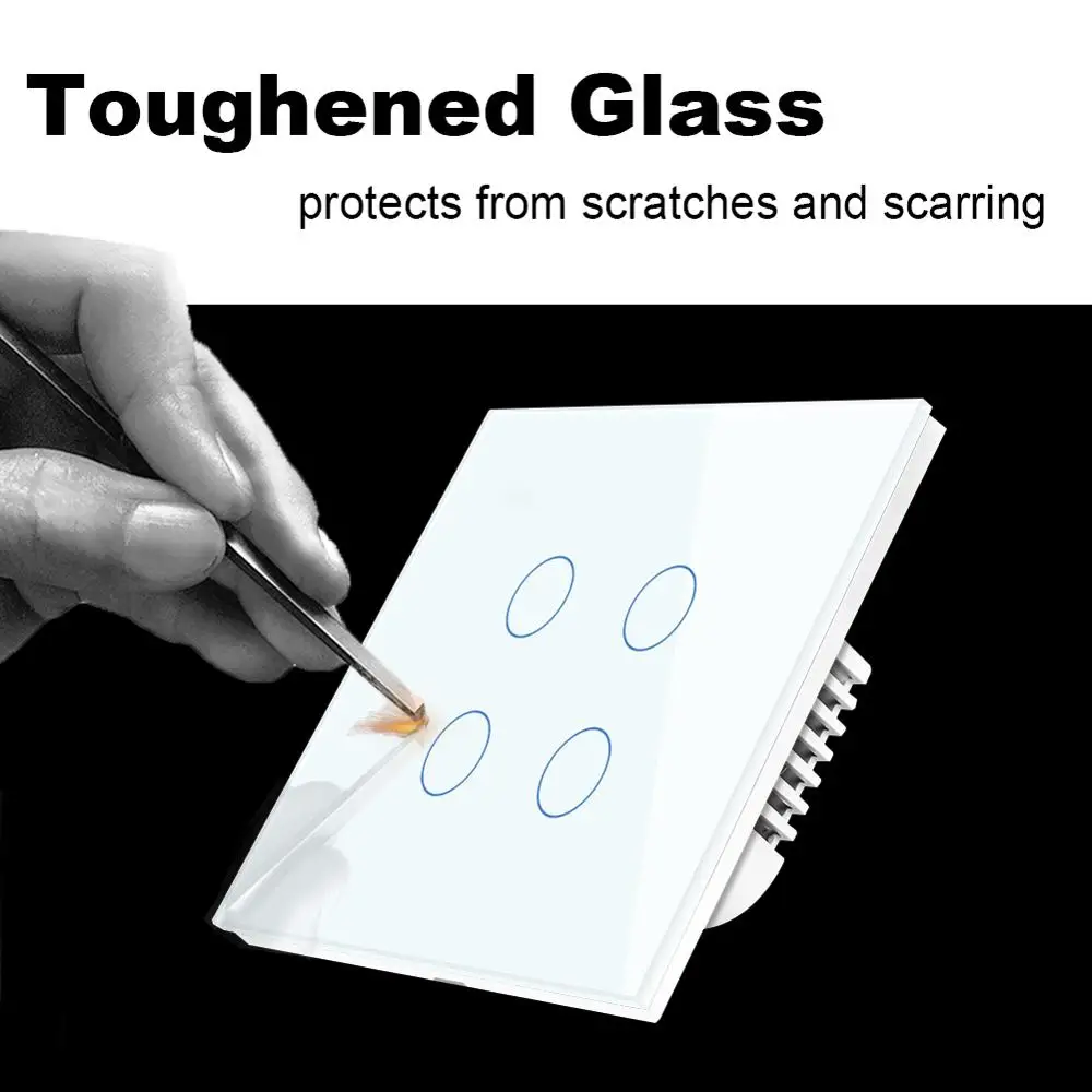 (Без необходимости нейтральной линии) настенный сенсорный светильник