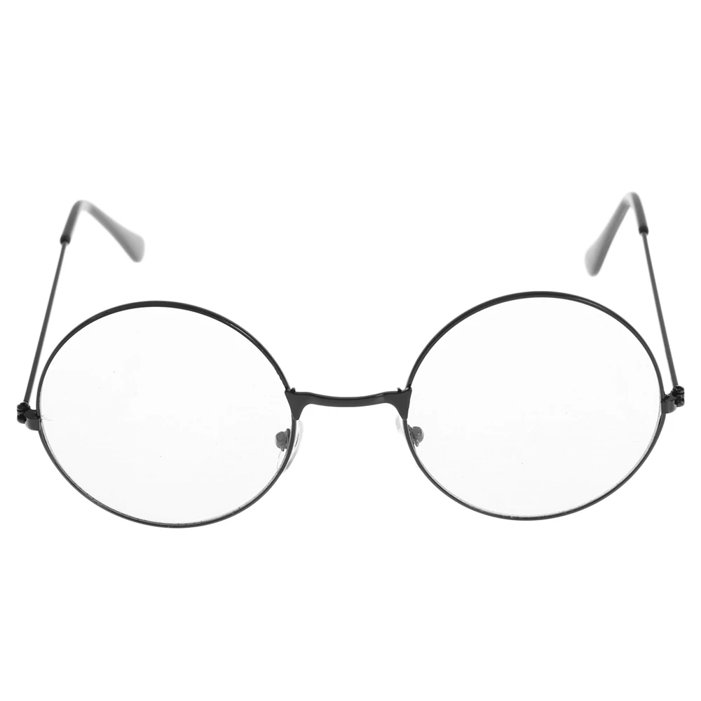 New Vintage Clear Lens Glasses Women Nerd Geek Eyewear Retro Metal Frame Eyeglasses Black Oversized Round Circle Eye | Автомобили и