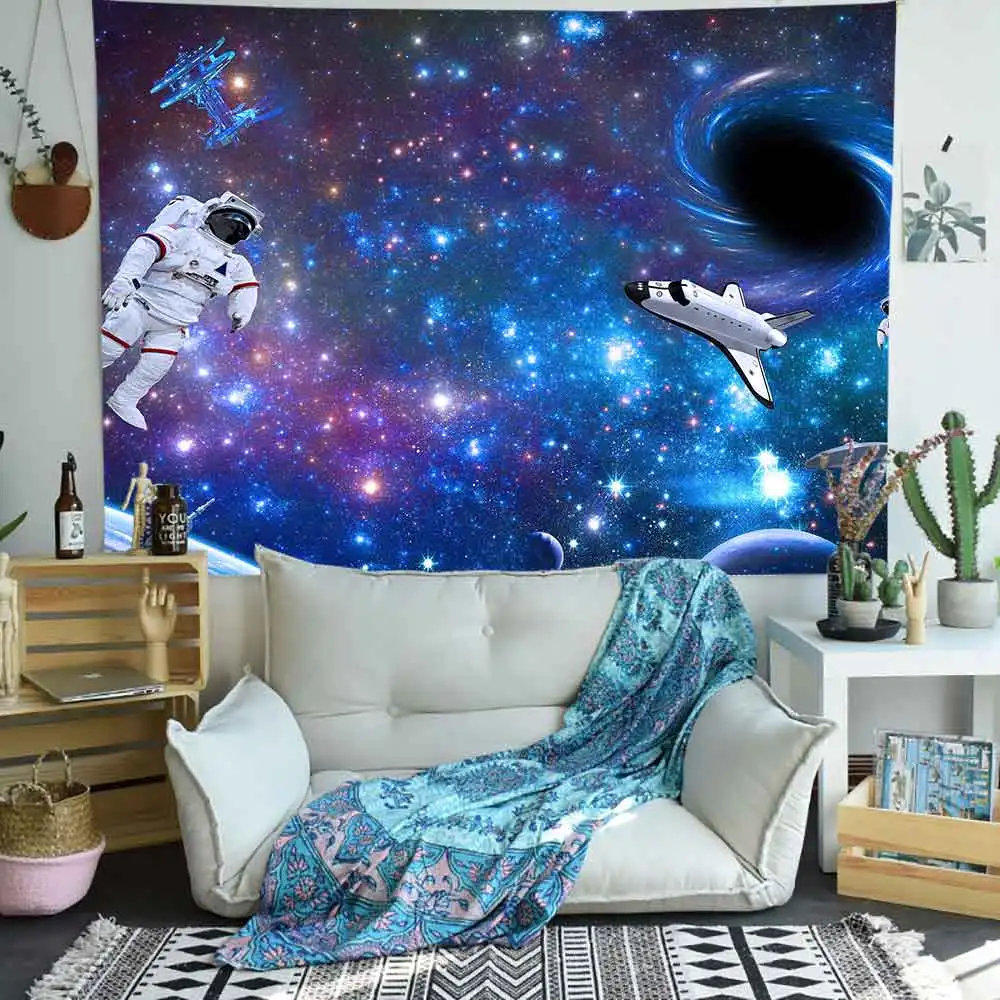 Симсант психоделический замок гобелен Галактический сад медведь Тедди