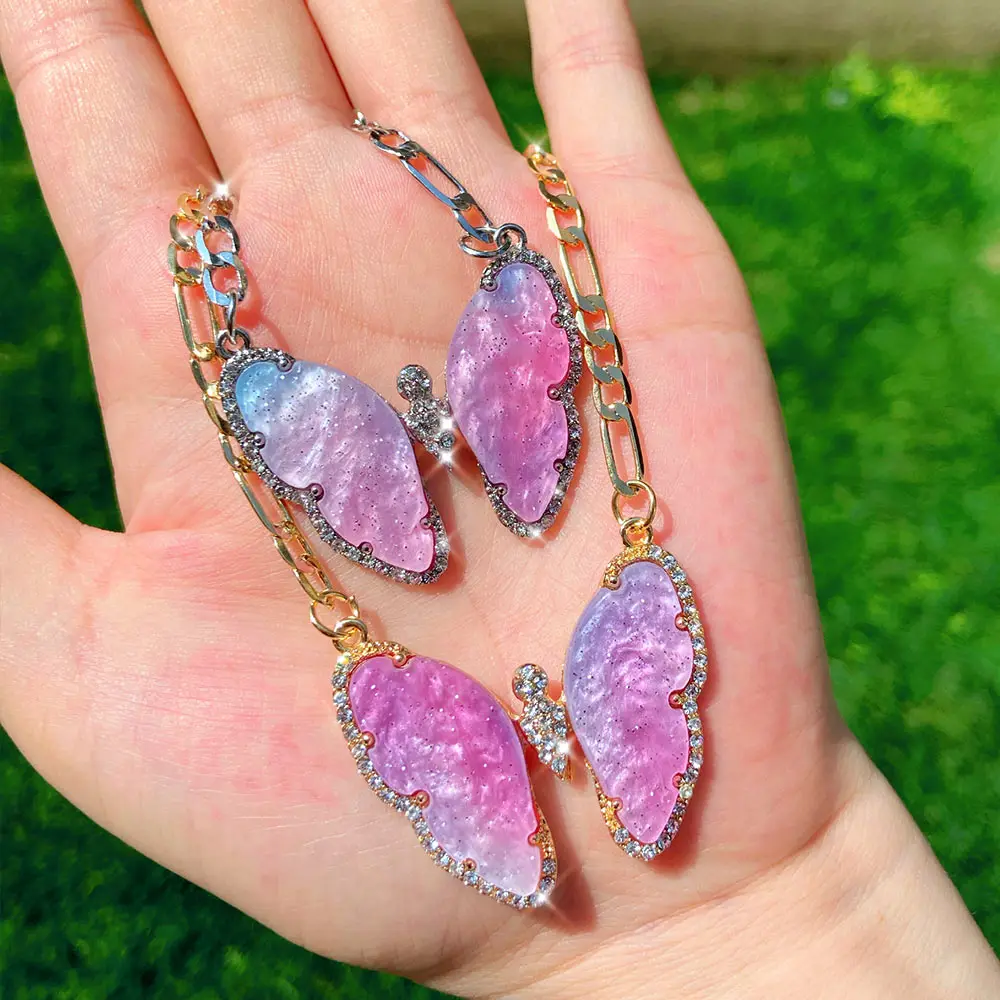 Женское ожерелье с подвеской-бабочкой, в Корейском стиле