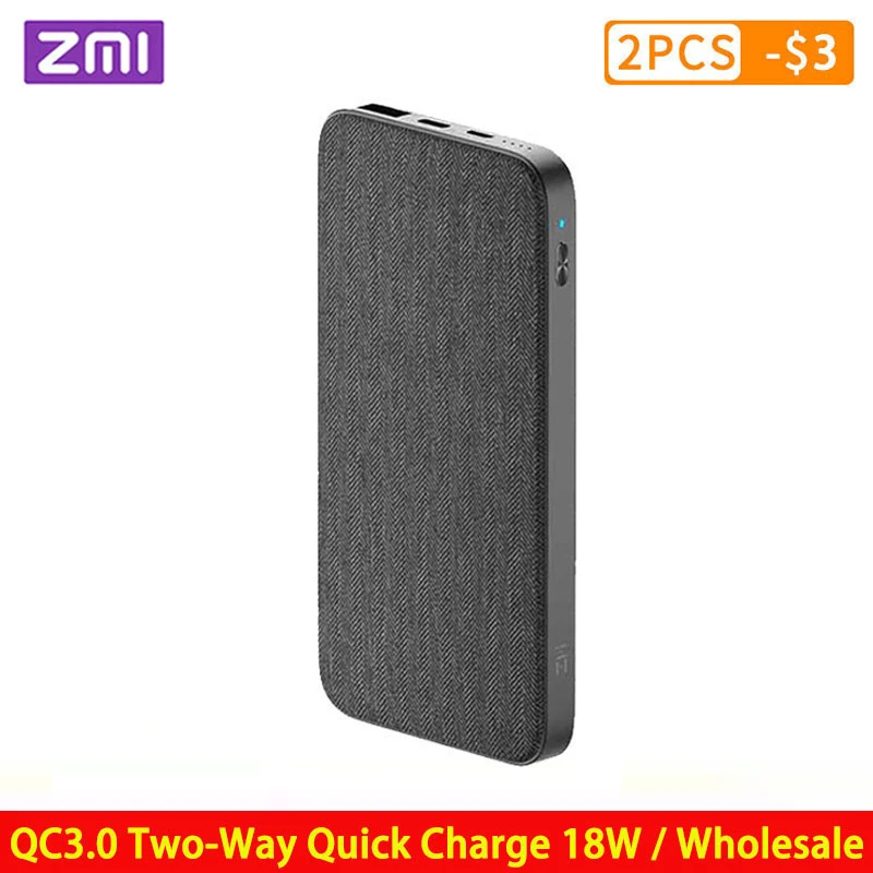 ZMI Power Bank 10000 мАч QC3.0 зарядное устройство PD Type-C двухсторонняя Быстрая зарядка 18 Вт