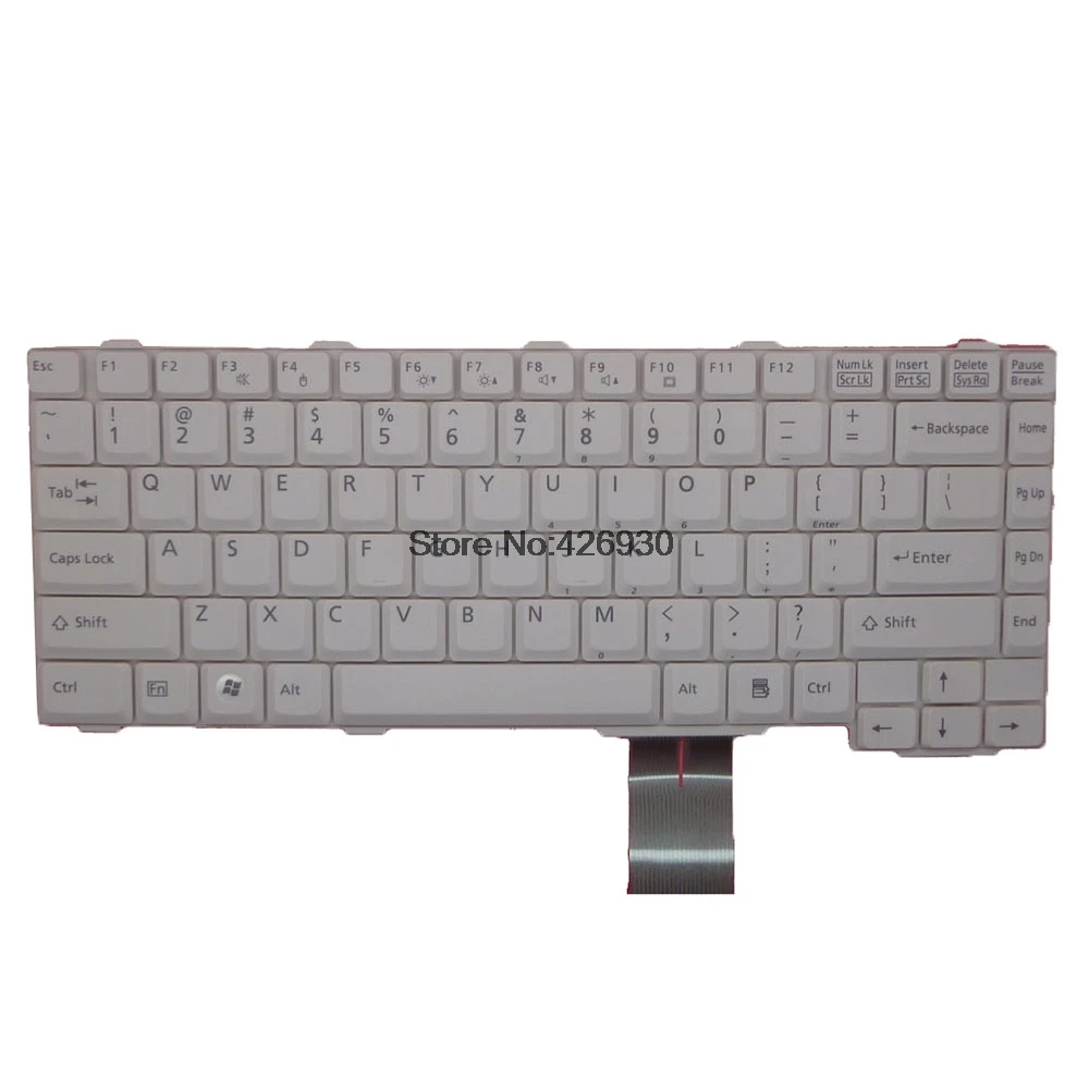 США клавиатура для ноутбука Fujitsu Lifebook A6110 N860 7627 T288 CP302795 01 CP353225 английский белый с