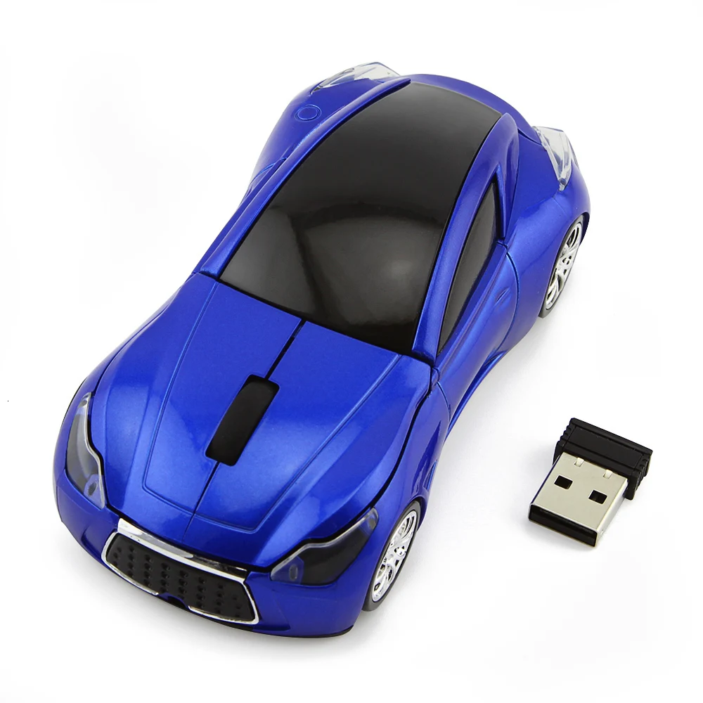 Беспроводная компьютерная мышь в форме автомобиля мини 3D эргономичная компьютерная игровая мышь Mause оптическая Usb детская Подарочная светодиодный мышь для ноутбука Macbook
