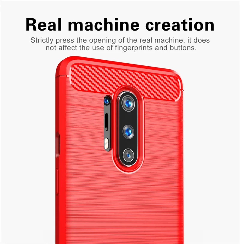 Противоударный чехол из углеродного волокна для Oneplus 8 Pro One plus 7T 7 6T 6 1 + Pro|Бамперы| |