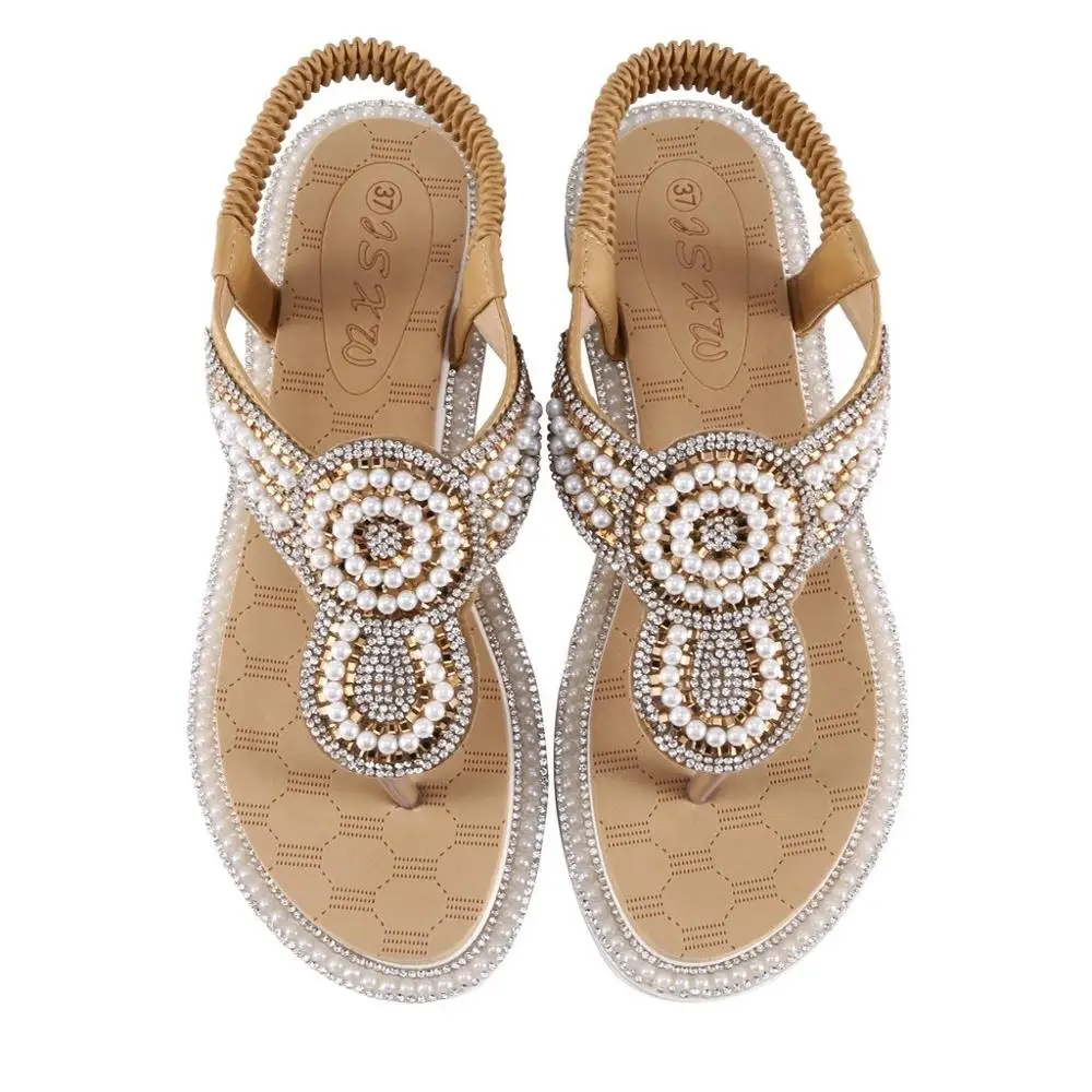 Женские сандалии с перфорацией летние на плоской подошве платформе Нескользящие