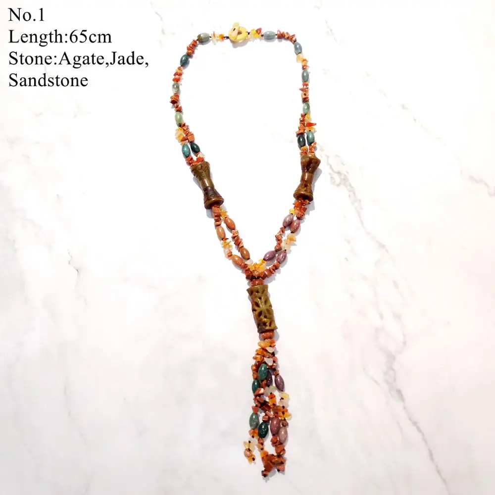 LiiJi уникальное Stocksale ожерелье с кистями Агаты Бохо только 1 шт каждый запас