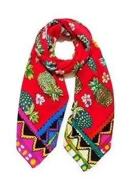Бледный розовато-серый desigual женский длинный красный шарф с геометрическим рисунком, осень-весна, Испанский Дизайн, подарки на день рождения - Цвет: Бледный розовато-серый
