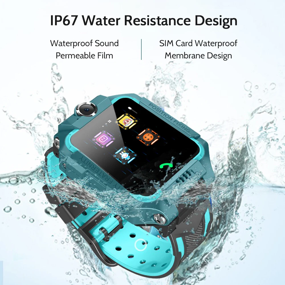 SZ6F Многофункциональный дети умные часы двойной Камера чат звонок Сигнализация LBS