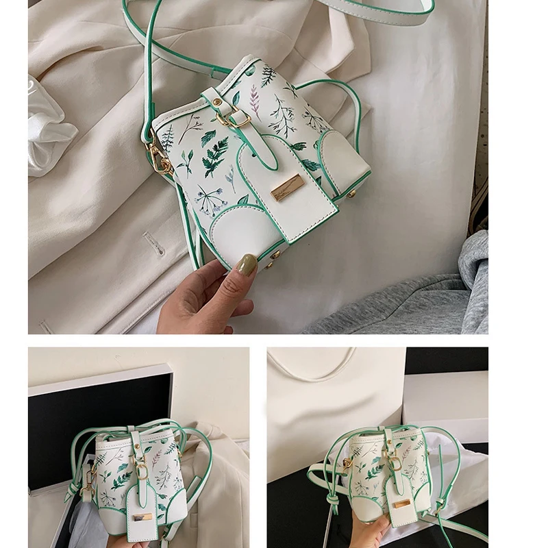 

Net Red Fashion Female Bag ular Large-Capacity Bucket Bag Female Shoulder Bag Messenger Bag Bucket Bag