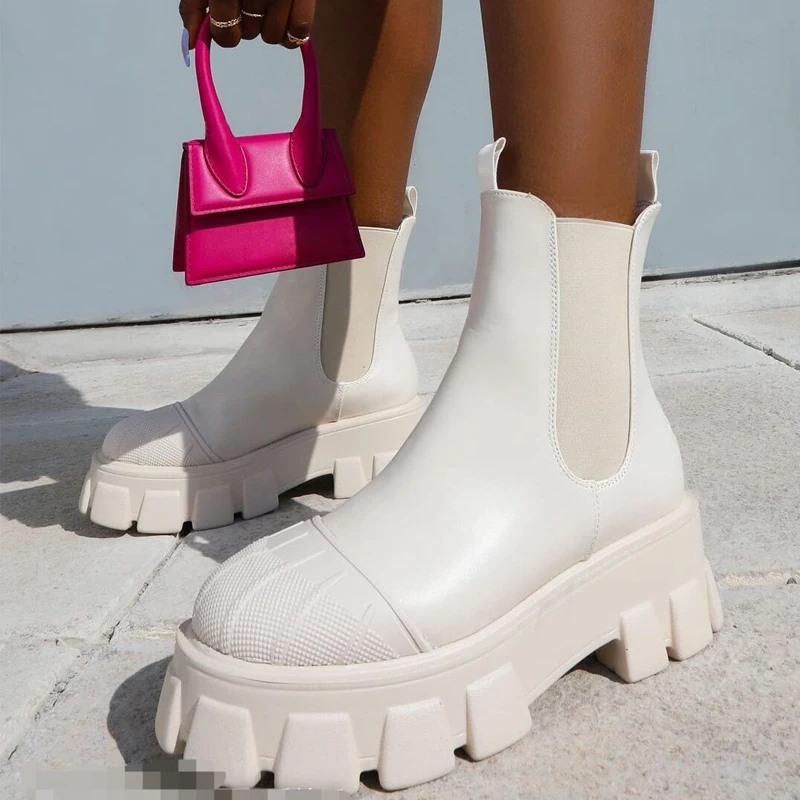 

Women's Winter Boots Martin Boots Casual Slip-on Shoes Platform Non-slip Ankle Boots Fashion Booties Women 2021 New