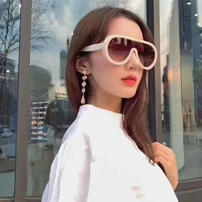 Новые европейские и американские сиамские солнцезащитные очки с большой оправой