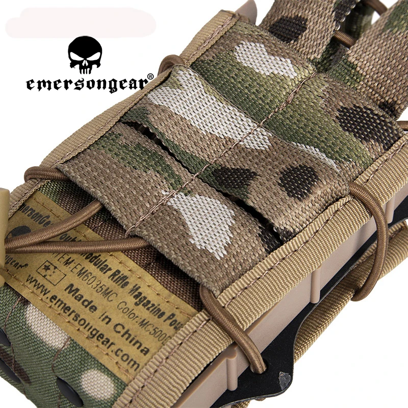 

EMERSONGEAR Tactical Double Modular Rifle Magazine Pouch Airsoft Hunting Utility MOLLE Multicam Army Game Mag Camouflage Combat