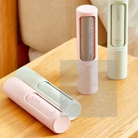 reusable travel cat lint brush self cleaning pet dog lint roller brush